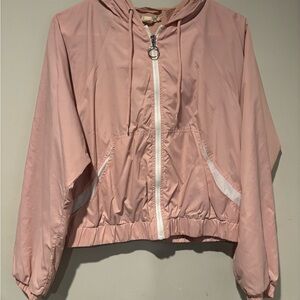 Pink Republic Light Pink Hooded Utility Jacket